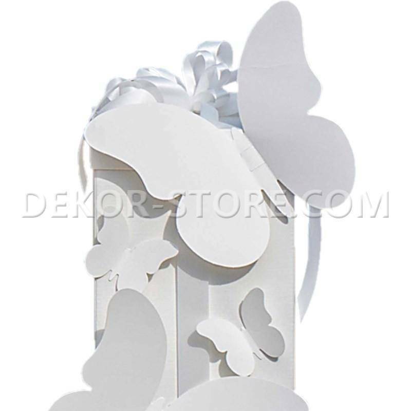 scotton spa farfalla in cartoncino white 75x60 mm - 4 pz
