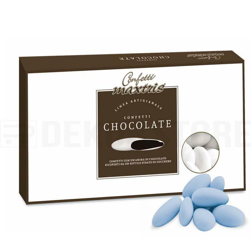 maxtris maxtris cioccolato - confetti  - celeste (1kg)