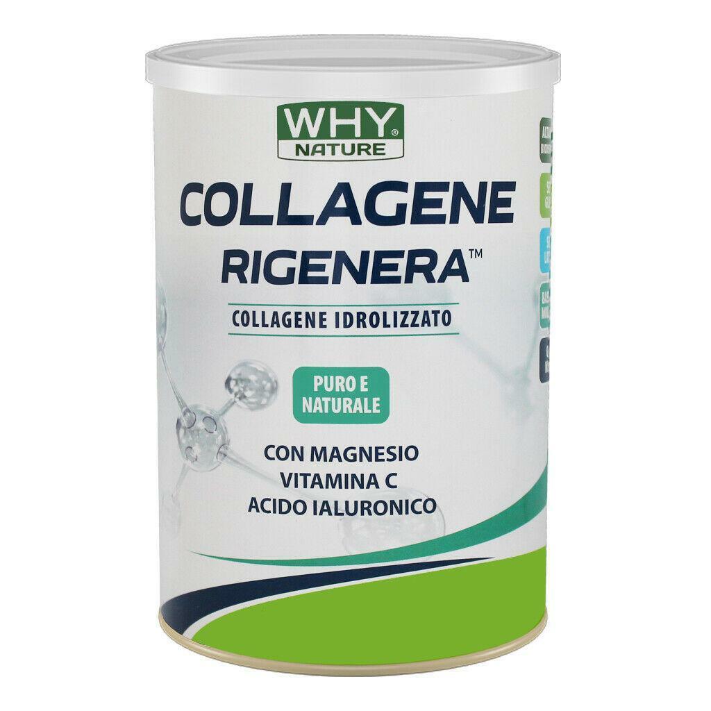 biovita group why nature  - collagene rigenera - collagene puro , naturale e idrolizzato gusto neutro in polvere - 330g