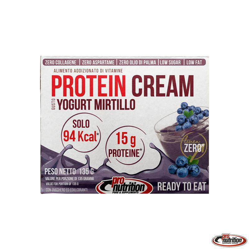 pro nutrition pro nutrition - protein cream budino proteico monoporzione gusto yogurt mirtillo - 135g