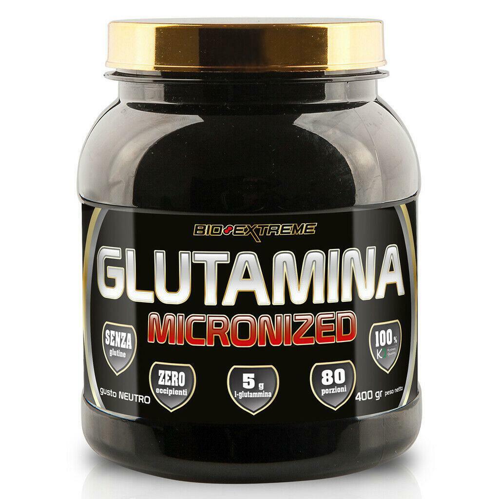 bio extreme glutamina micronized gluten free - 400 gr