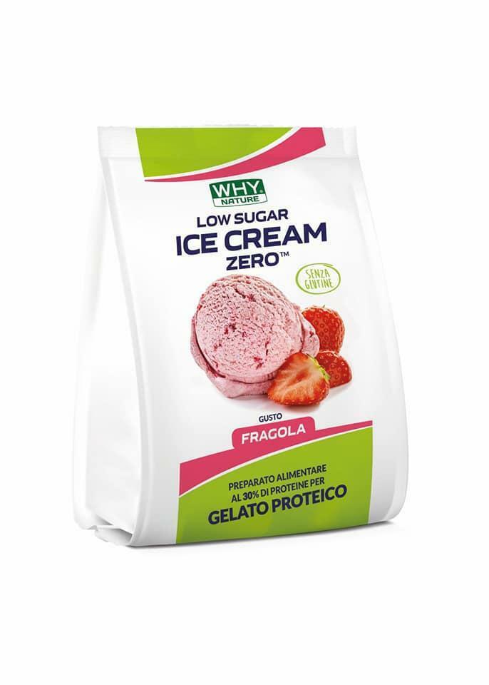 biovita group ice cream zero low sugar senza glutine gusto fragola - 200g