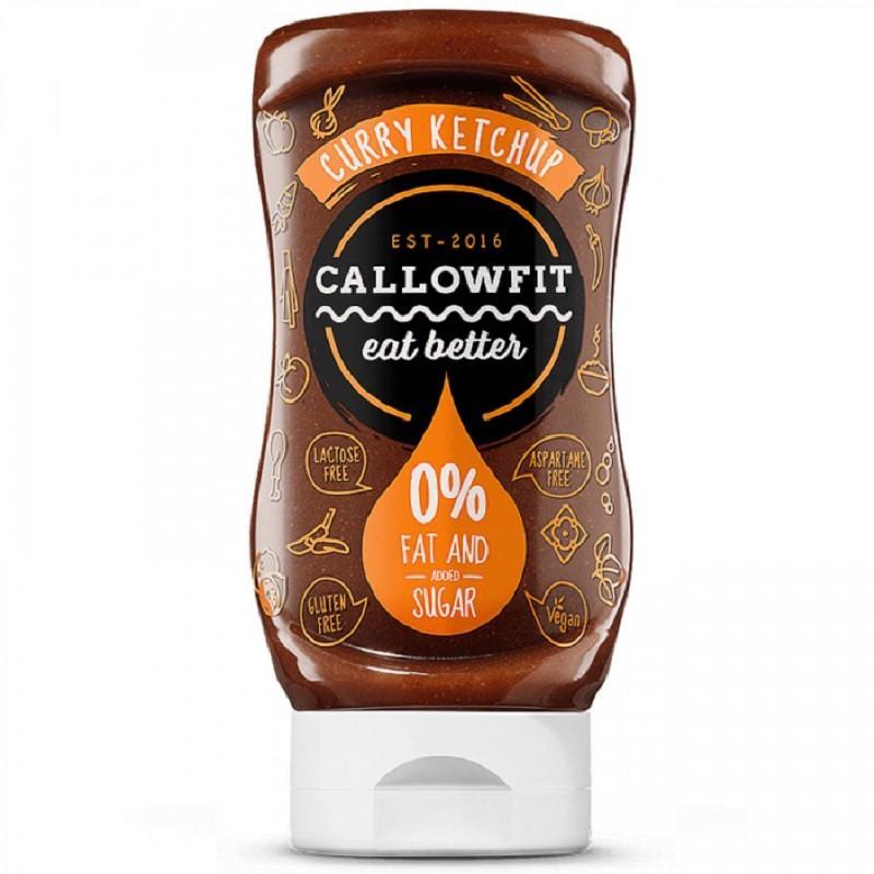 callowfit callowfit - salsa zero gusto curry ketchup - 300 ml