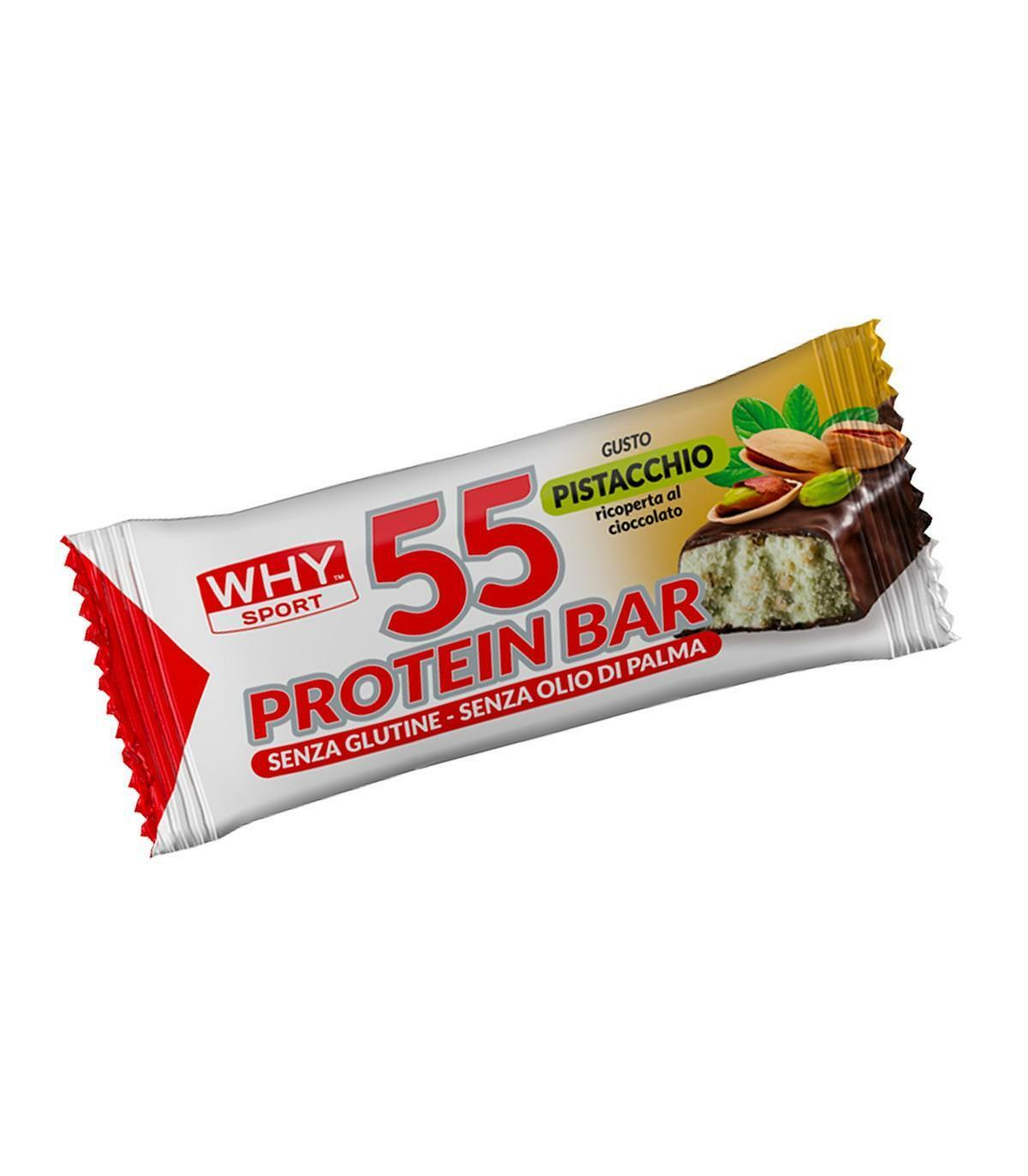 biovita group why sport - 55 protein bar - barretta proteica cioccolato bianco gusto fiordilatte -  55g
