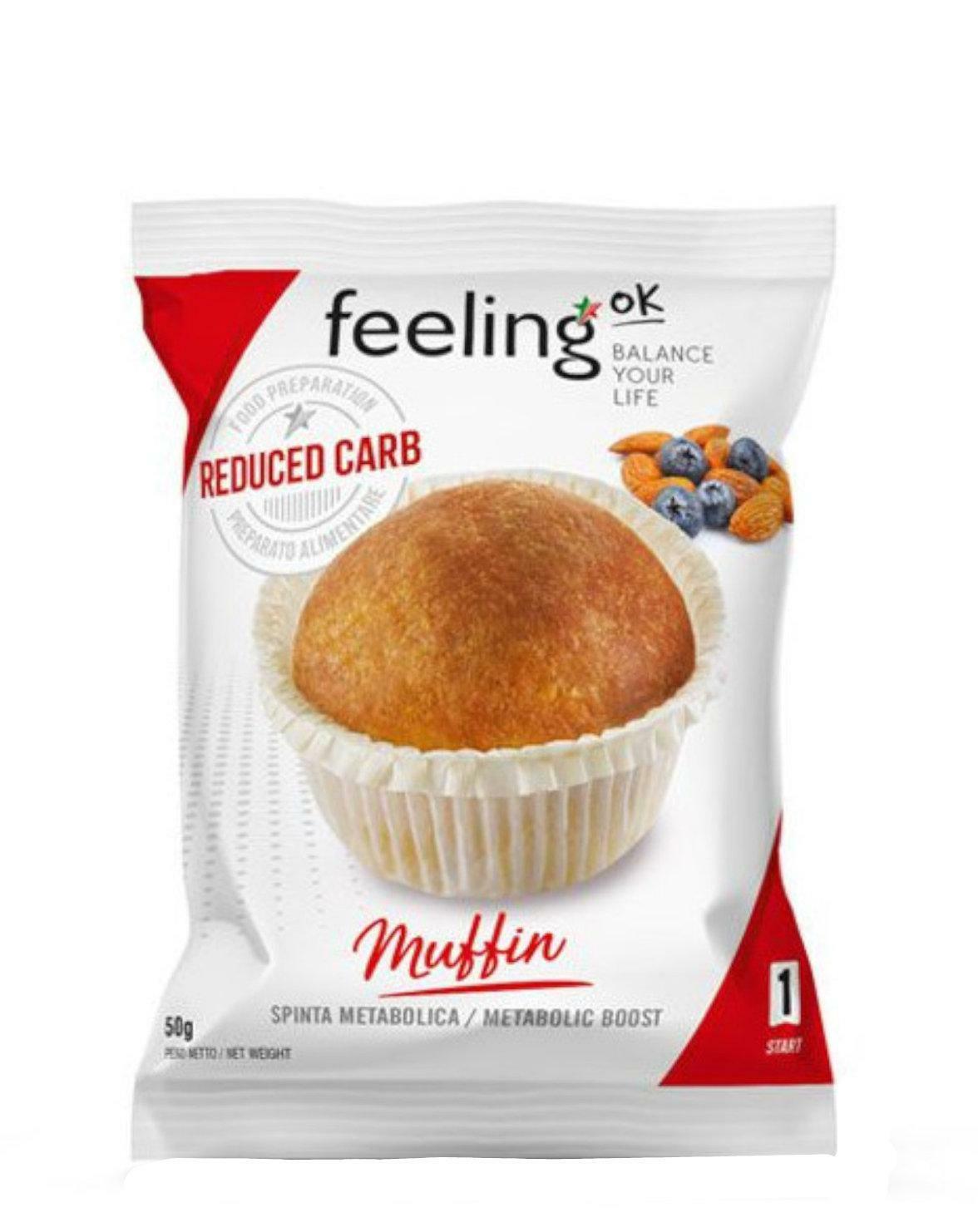 feeling ok muffin frutti di bosco - linea start 50 g