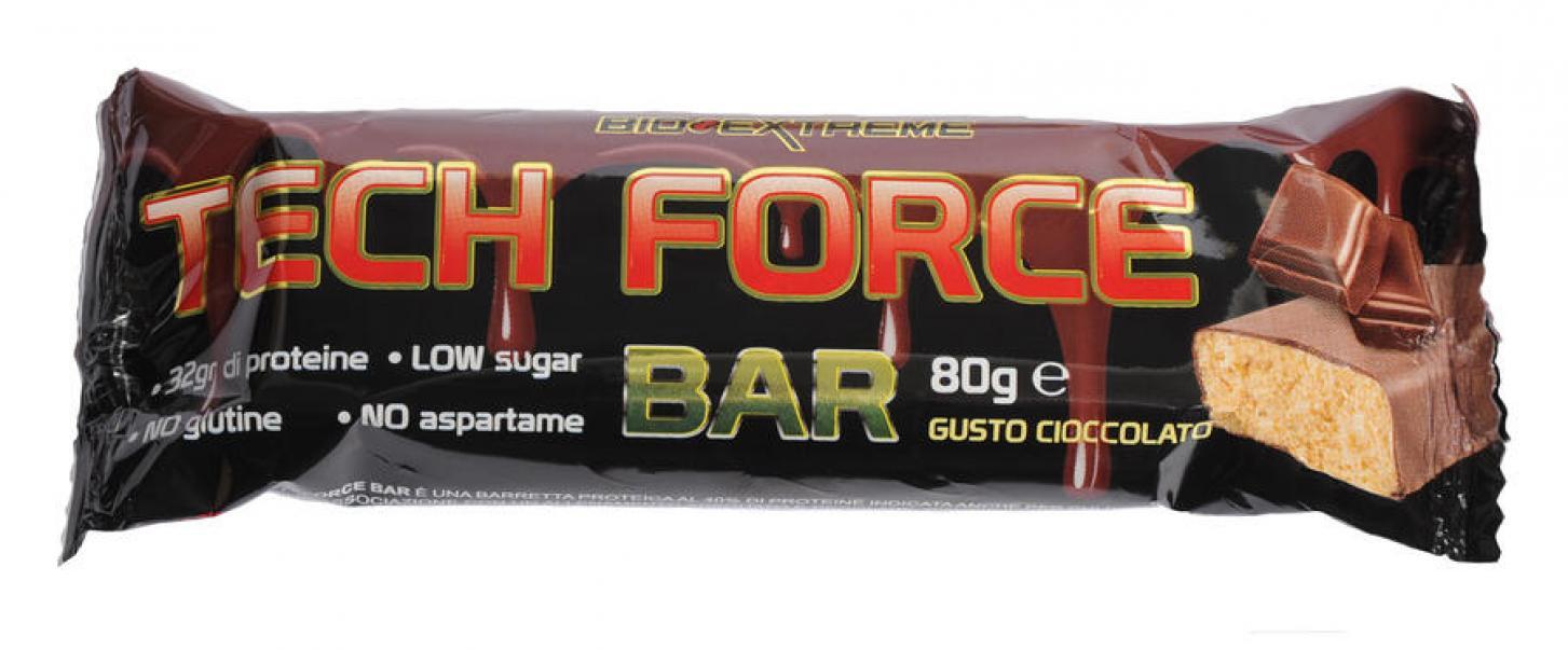 bio extreme tech force bar - gusto cookie - 32 g di proteine no glutine - 80 g