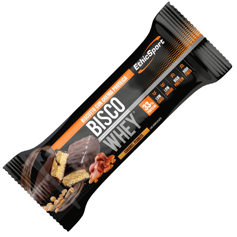 ethicsport bisco whey bar singola  guasto cioccolato - 33% proteine - 1 x 40 g