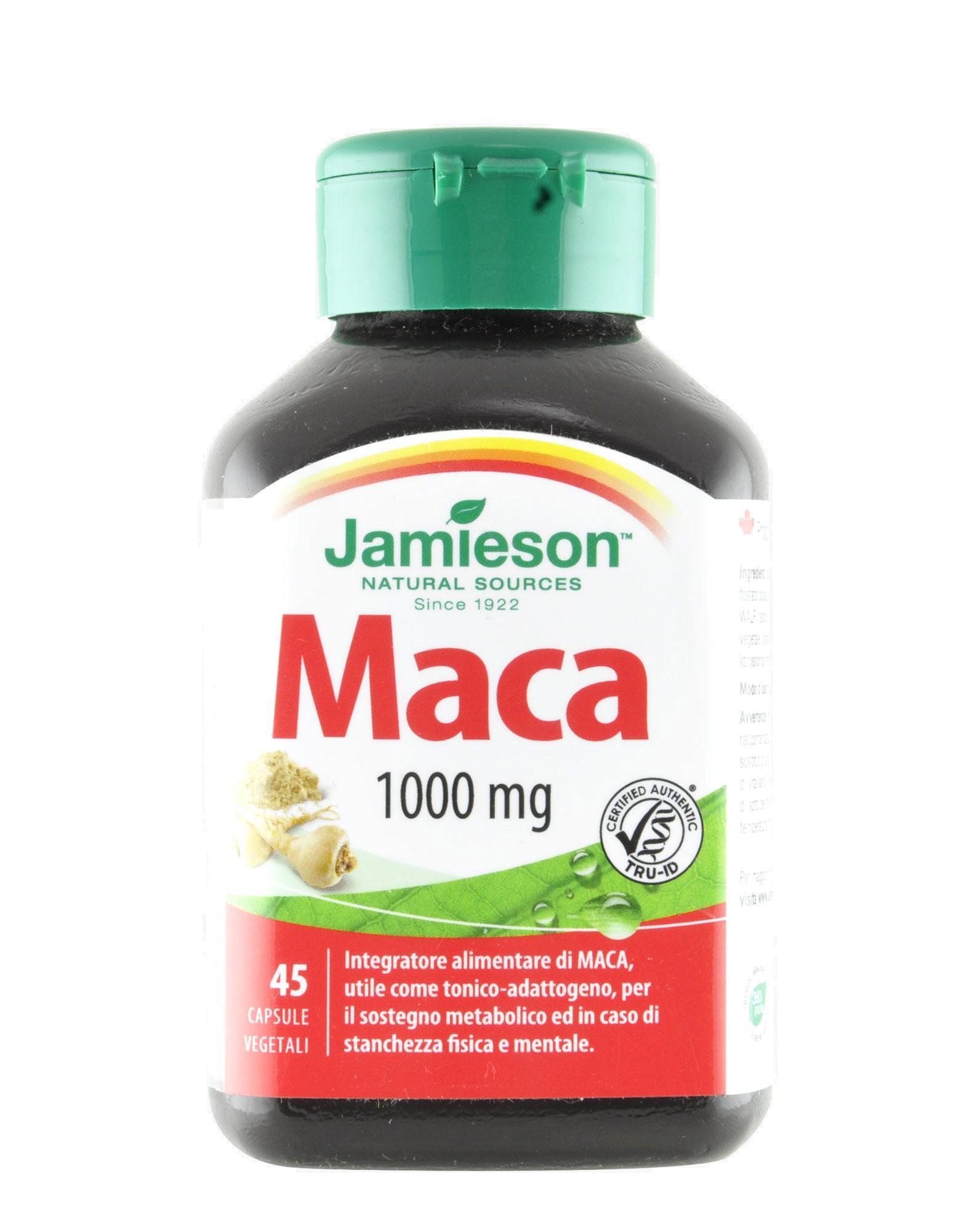 biovita group jamieson - maca 1000 mg - 45 capsule vegetali