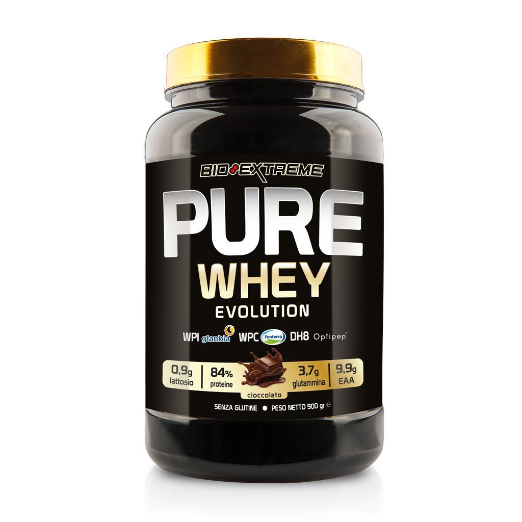 bio extreme pure whey evolution - gusto cioccolato bianco- 900 g