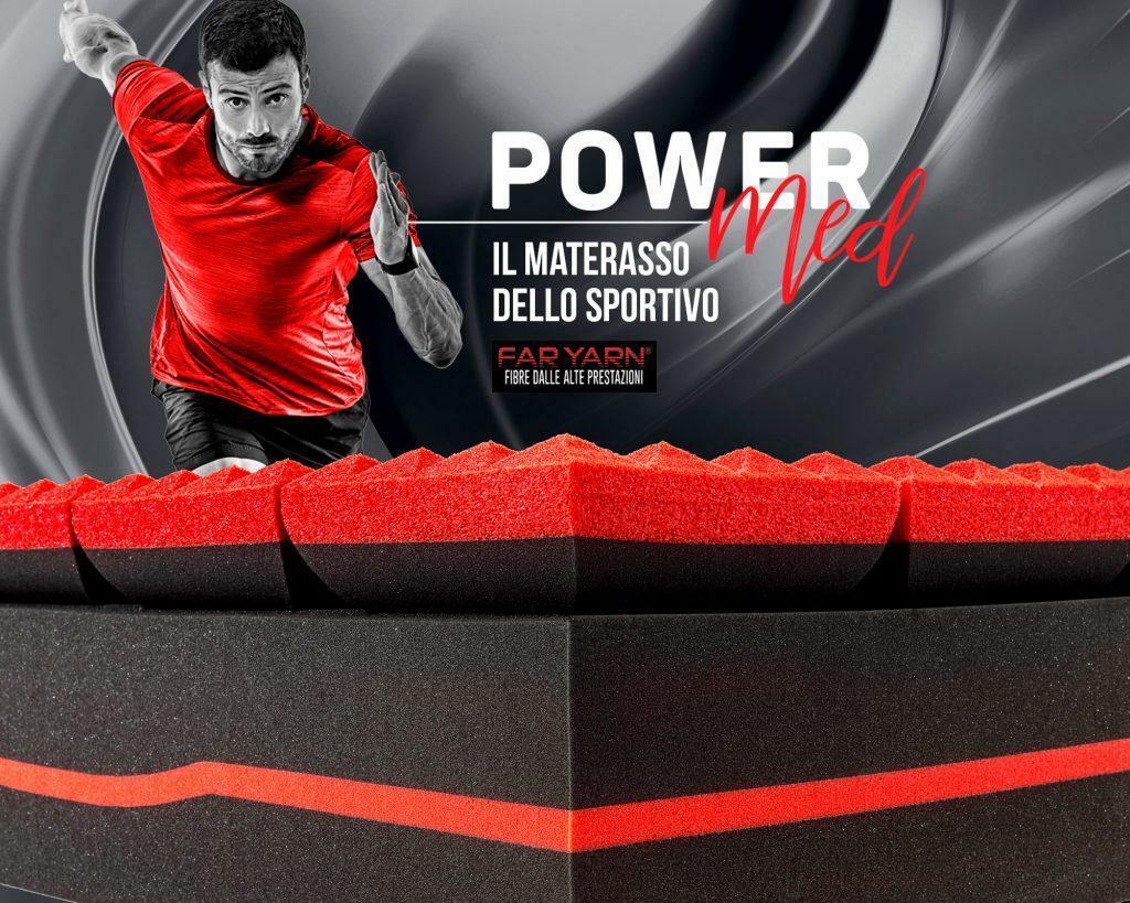 powermed lastra materasso carbon & memory ginseng - 160x190 + 2 cuscini omaggio powermed