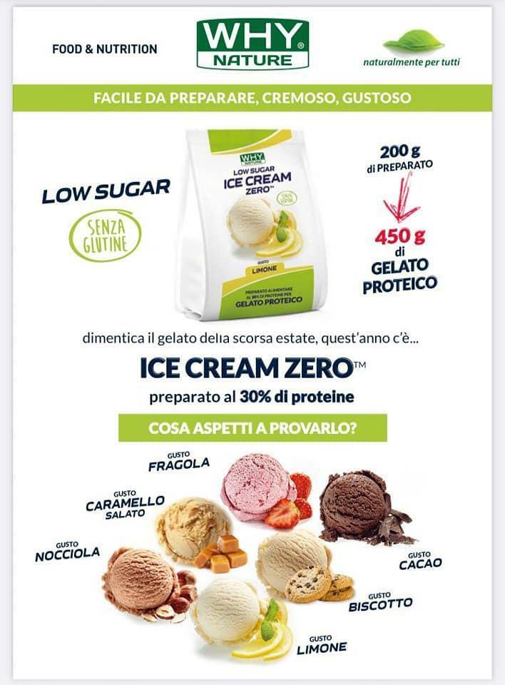biovita group ice cream zero low sugar senza glutine gusto nocciola - 200g