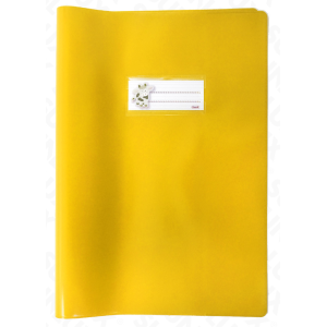 Copriquaderni  pp laccato 21x30cm giallo confezione da 50