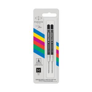 Ricariche penne  ballpoint nera punta m confezione da 2