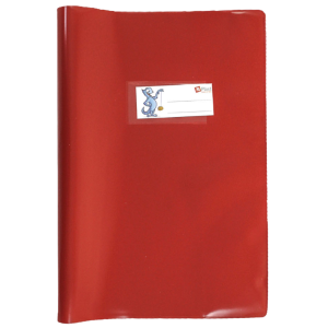 Copriquaderni shiny rosso con alette 21.5x30.5cm confezione da 20