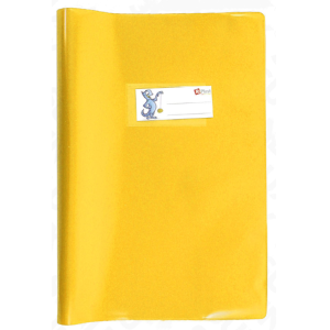 Copriquaderni shiny giallo con alette 21.5x30.5cm confezione da 20