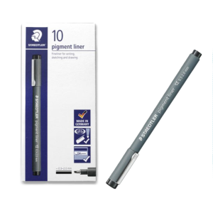 Penna stadtler pigment liner nero p. scalpello confezione da 10