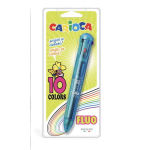 Penna a sfera  fluo 10 colori