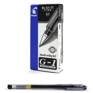 Penna  roller g-1 nero 0.7mm confezione da 12