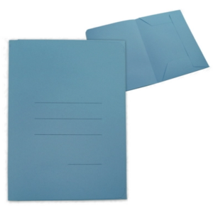 Cartelle 3 lembi zaffiro azzurre f.to 33.5 x 25 cm confezione da 50