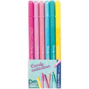 Pen candy collection edizione limitata blister 6 colori