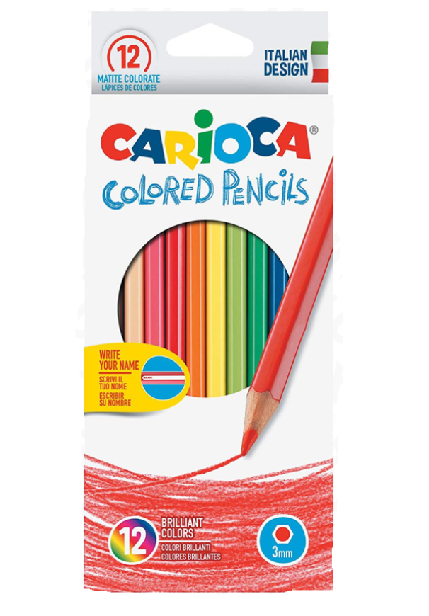 Pastelli Carioca colored pencils confezione da 12