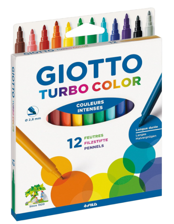 Pennarelli Giotto turbo color confezione da 12