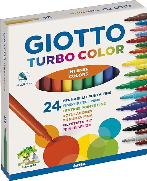 Pennarelli Giotto turbo color confezione da 24