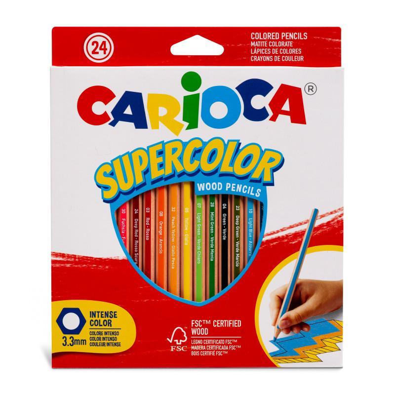 Pastelli Carioca supercolor confezione da 24 colori