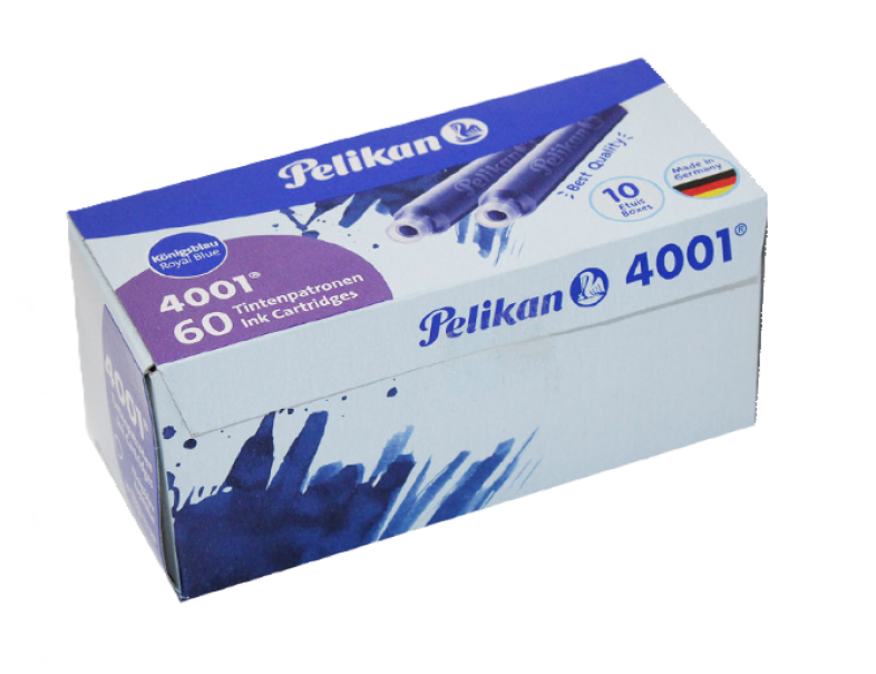 Cartucce ad inchiostro Pelikan 4001 Blu confezione 10 scatole da 6