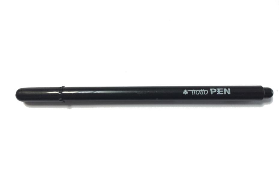 Penna Tratto pen metal nero confezione da 12