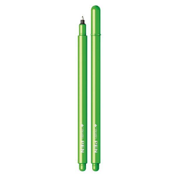Penna Tratto pen metal verde chiaro confezione da 12