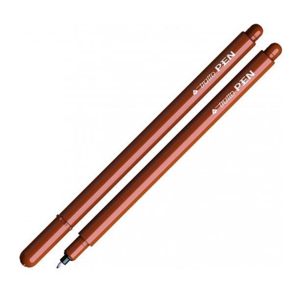 Penna Tratto pen metal marrone confezione da 12