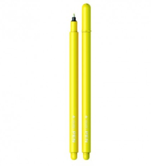 Penna Tratto pen metal giallo canarino confezione da 12