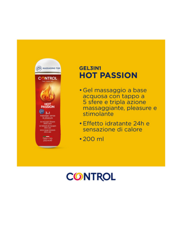 Gel massaggio Control hot passion 200ml