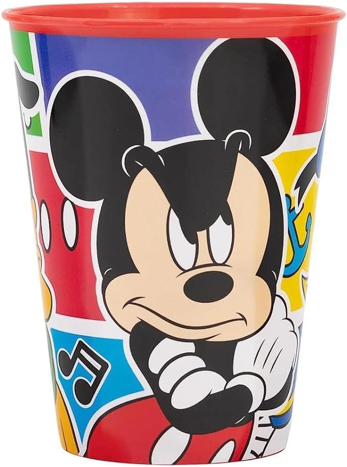 Set pranzo Mickey Mouse plastica riutilizzabile 5 pezzi