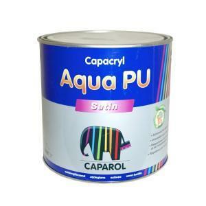 Capacryl aqua pu satin bianco 0,750 litri smalto all'acqua satinato