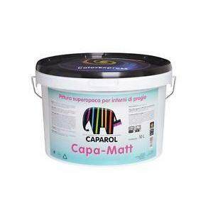 Pittura lavabile traspirante super opaca capa-matt bianco/base 1 1 litro