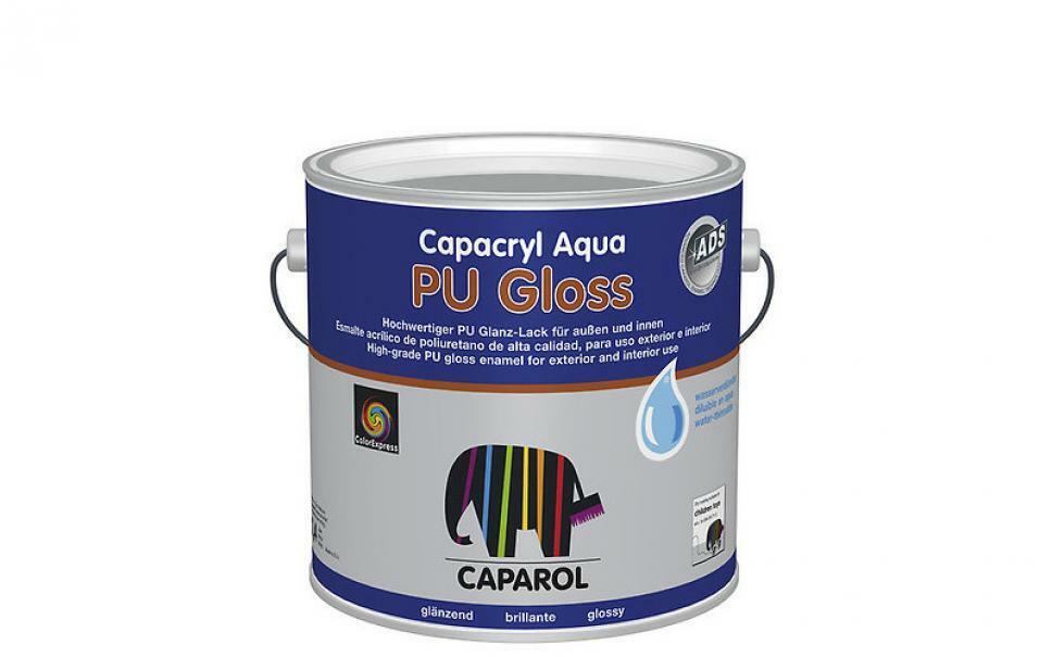 caparol caparol capacryl aqua pu gloss bianco 0,750 litri smalto lucido a base acqua
