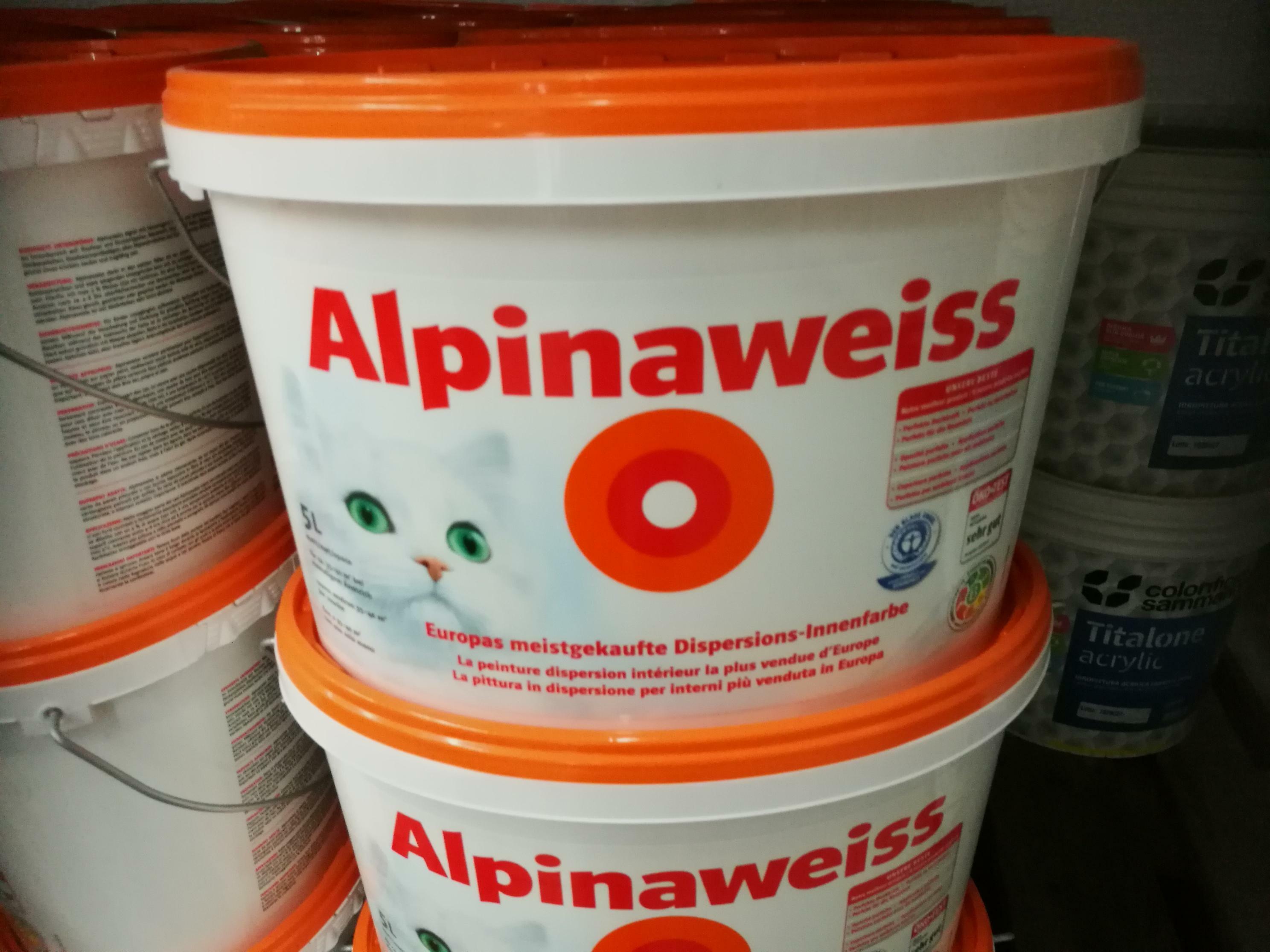 alpina pittura lavabile traspirante alpinaweiss 10 litri