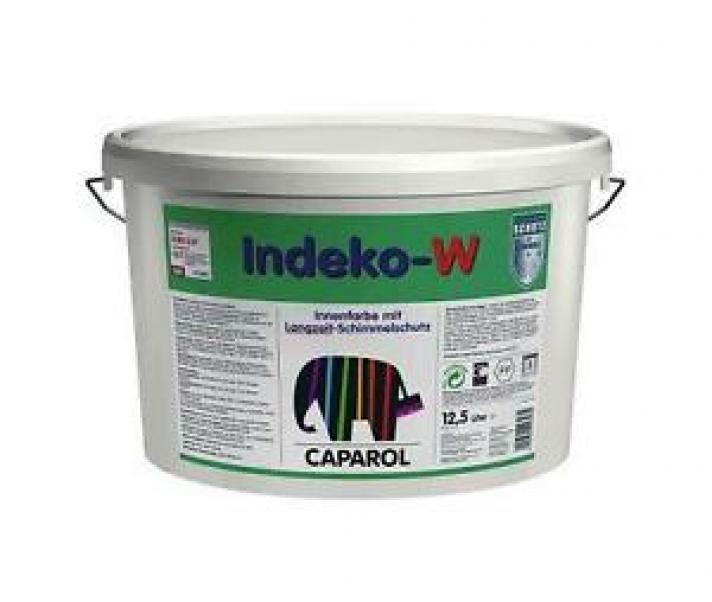 caparol caparol indeko w bianco 12.5 lt pittura opaca speciale con elevata azione preservante del film da muffe e parassiti dei muri
