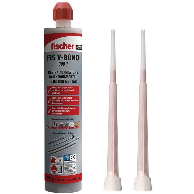 fischer fischer v-bond resina ad iniezione 300 ml  certificata per applicazioni sismiche