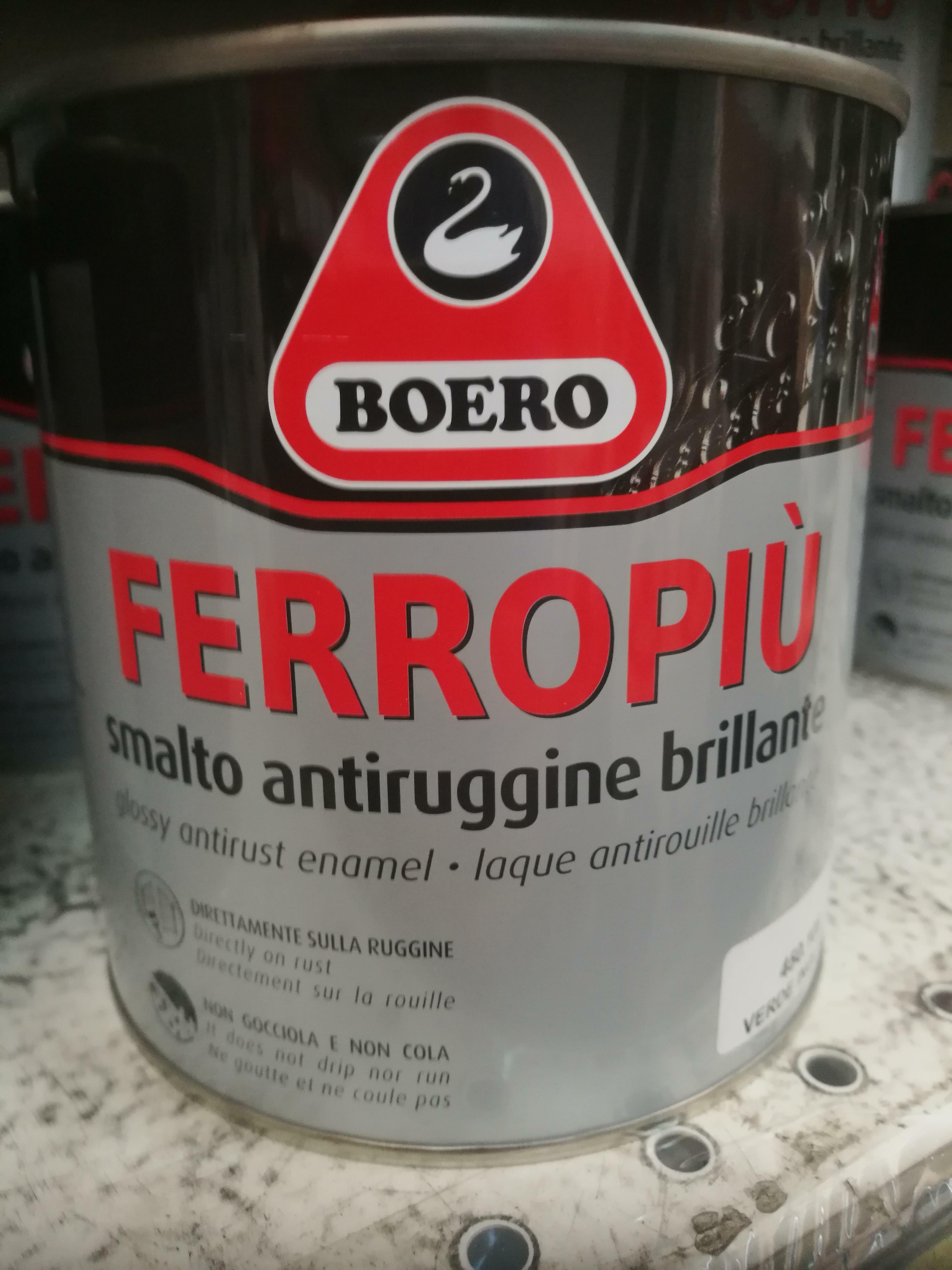 boero boero ferropiu rosso italia 2,5 litri smalto per esterni ed interni