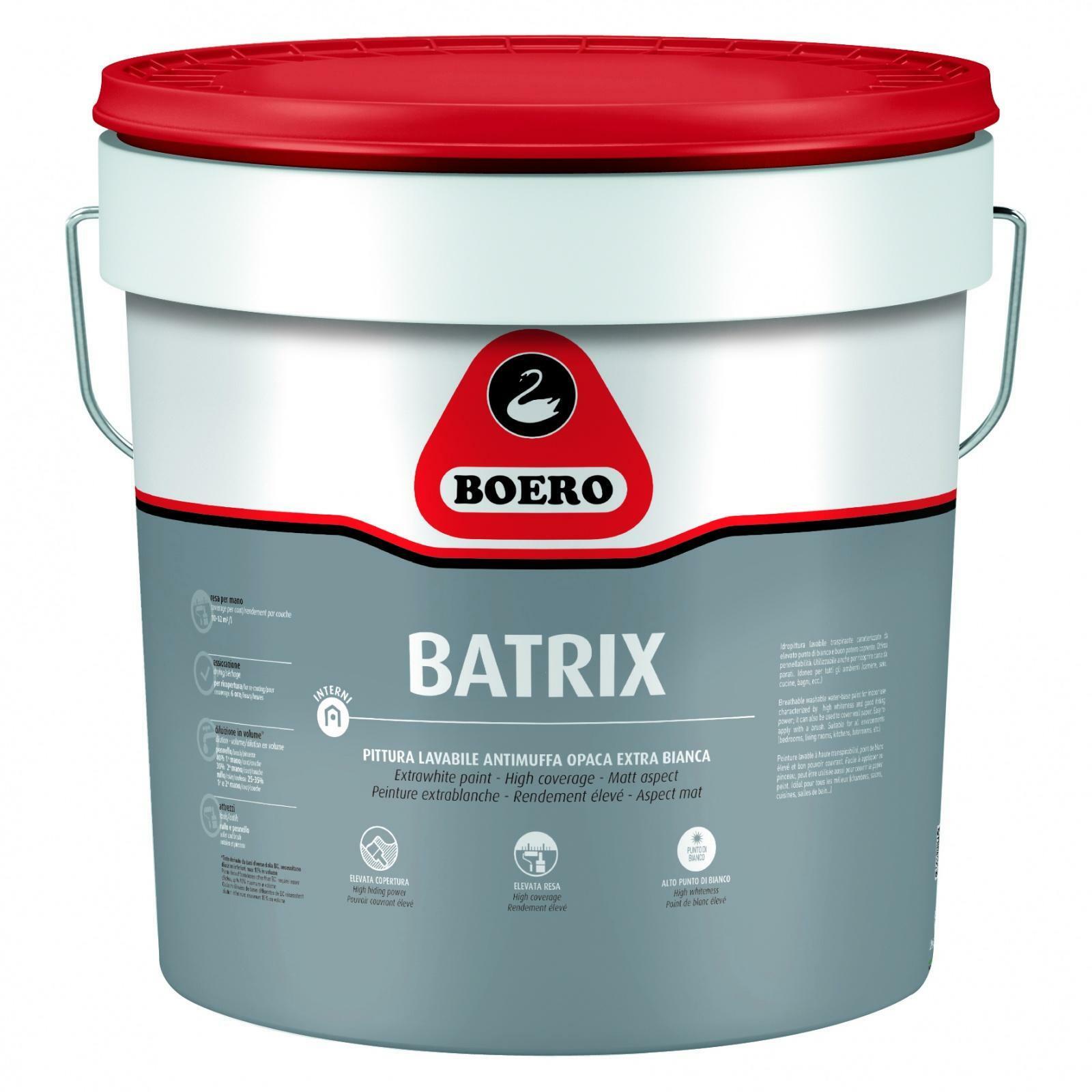 boero pittura boero batrix lavabile antimuffa 2,5 lt