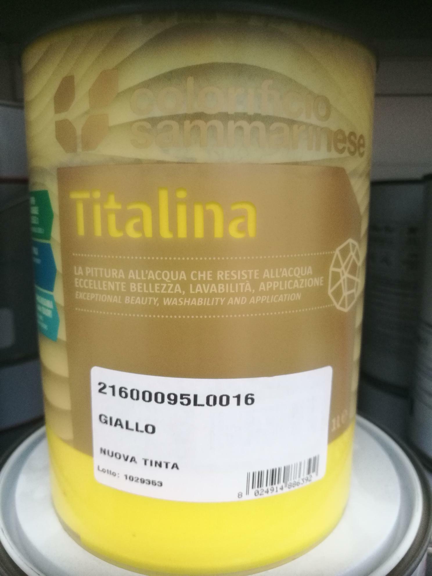 sammarinese sammarinese titalina giallo 1 lt idropittura superlavabile extra