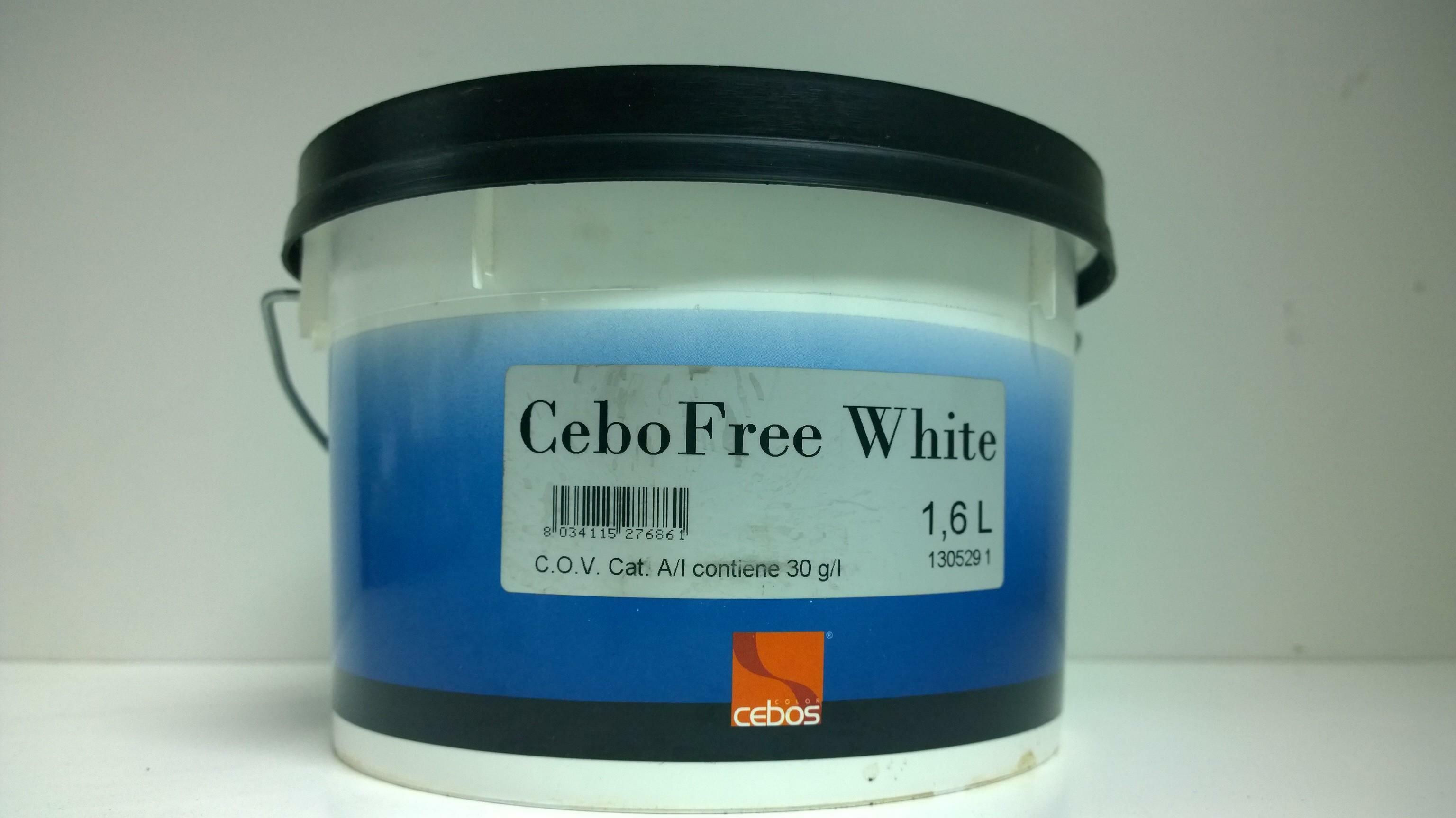 cebos cebos cebofree white 1,6 lt finitura multicromatica allacqua per interni