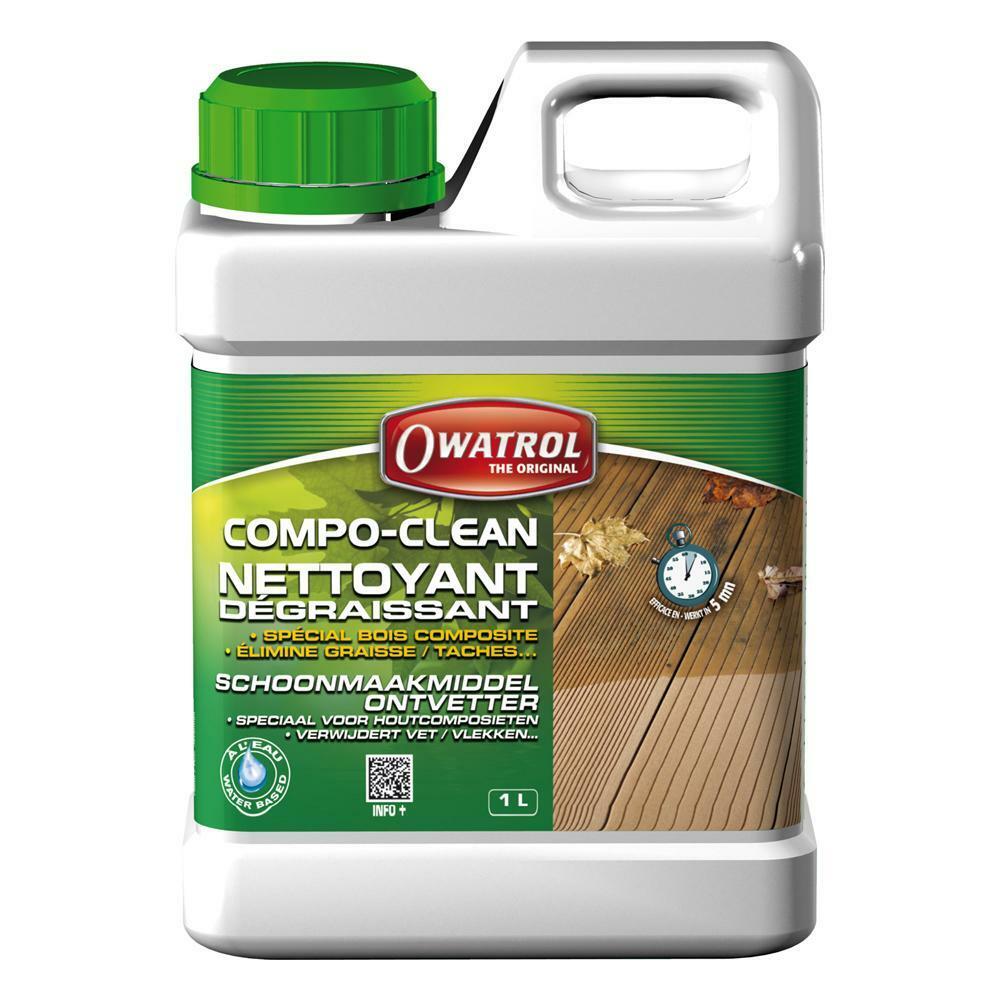 owatrol owatrol compo-clean 2,5 lt detergente sgrassante per legno