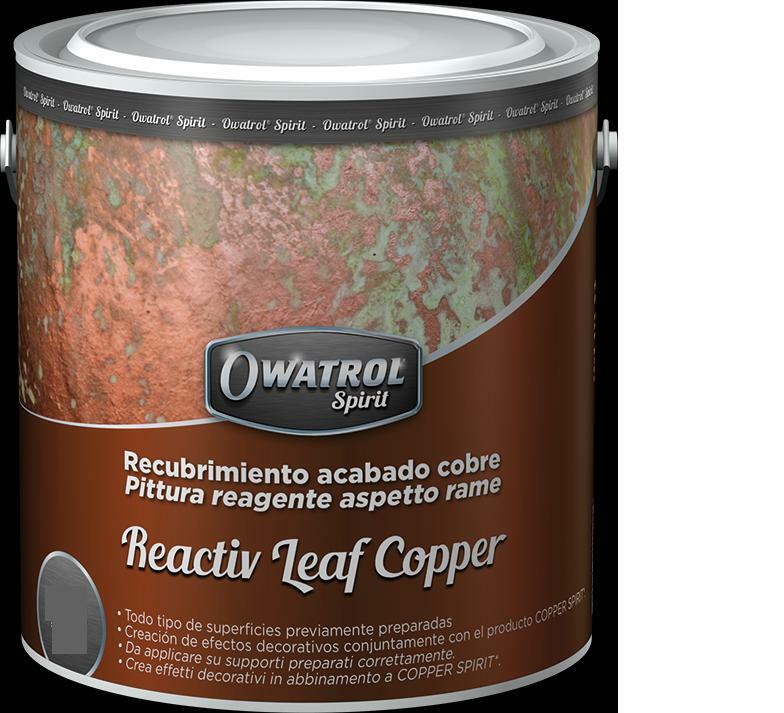 owatrol owatrol reactive leaf copper pittura reagente effetto rame 0,5 lt cod.22w156400