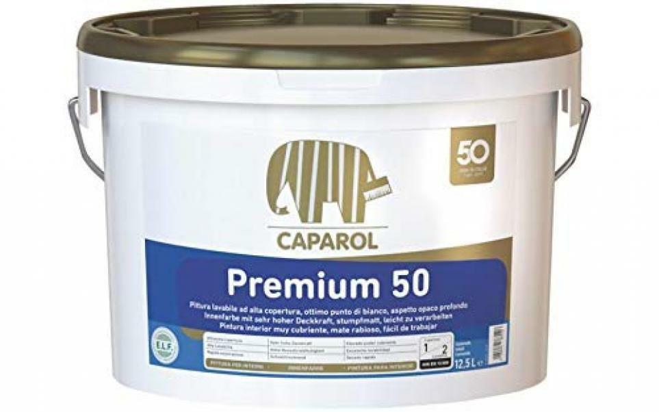 caparol caparol pittura lavabile premium 50 12,5 lt priva di solventi e plastificanti, antigoccia