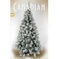 Albero di Natale Canadian Innevato Altezza 150cm 376 Rami