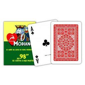 Carte da gioco poker n 98 colore rosso